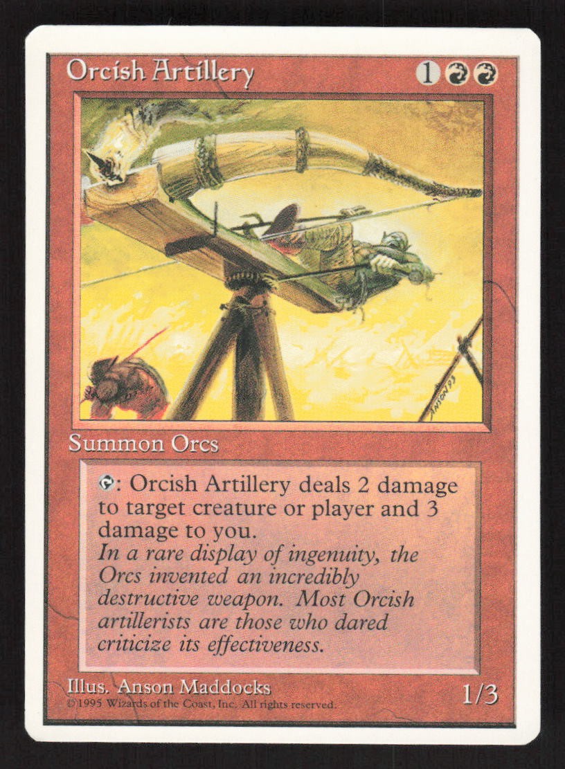 1995 Orcish Artillery Fourth Edition MTG