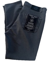 VGB Vintage Genes Black Men  s Slim Fit Comfort Terry Denim Dk Muted Gray Jeans