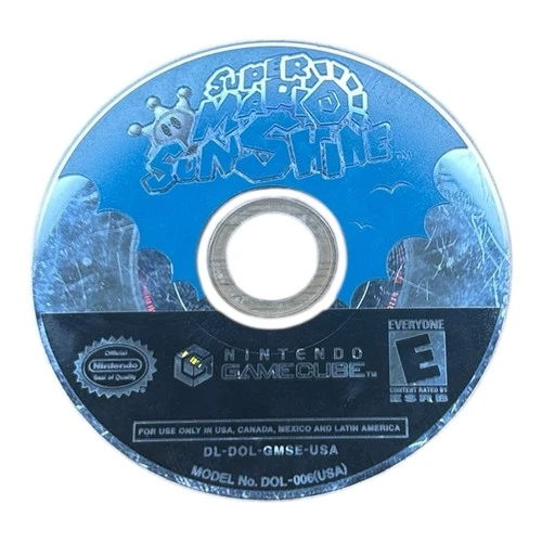 Super Mario Sunshine (Nintendo GameCube, 2002) Authentic Tested Works Disc Only