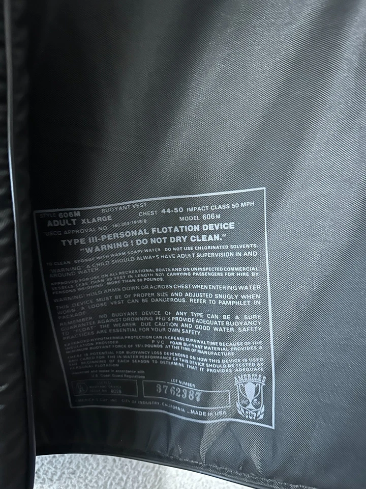 Chaleco de esquí profesional Connelly para adultos talla XL (pecho 44-50) 4 hebillas estilo 606M Foto 2 de 4