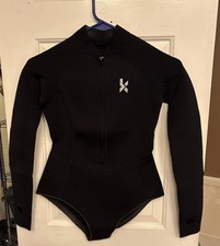 KMT Wetsuit for Women Long Sleeve Shorty Wet Suits 2mm Front Zipper Swimming 6