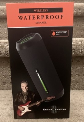 Kenny Loggins Wireless Waterproof Speaker IPX7 LED Black G3KL-WP96-G180