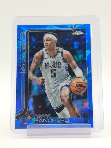 PAOLO BANCHERO 2025-26 TOPPS CHROME SAPPHIRE BASKETBALL #140 ORLANDO MAGIC Q5759