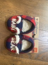 Dluxe by Dearfoams "BABY BEAR" slippers - Size: 3/4