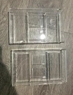 Vintage Star Wars Lot Of 2 Popy Mailer Display Sliding Bottom Acrylic Cases