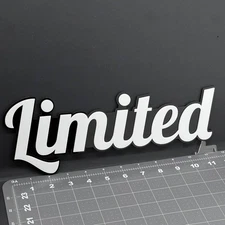 1PC LIMITED 3D Acrylic Emblem Badge for Car SUV or Truck – Fender/Tailgate