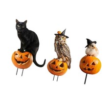 Halloween Garden Stake Lawn Decor Creative Outdoor Decoration Holiday Iron Yard