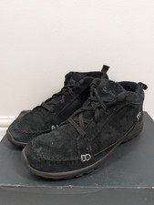 Skechers Relaxed Fit Black Suede Ankle Boots UK 6.5 Memory Foam Faux Fur Lined