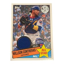 2020 Topps 1985 Topps Baseball All Stars Relic Willson Contreras #85ASR-WC (MEM)