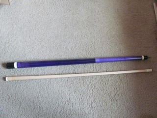 Meucci Mid 90s Pool Cue European model. 19.7oz 13mm shaft Purple in color!
