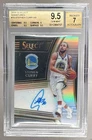 Stephen Curry 2018 Panini Select Signatures 37/49 BGS 9.5 Auto 7