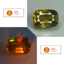 3.64 Cts AIG Certified 100  Natural Unheated Color Change Alexandrite Srilanka