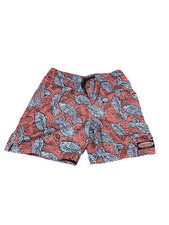 Vineyard Vines Swim Trunks Men's M Tropical Fish Print Elastic Waist H85