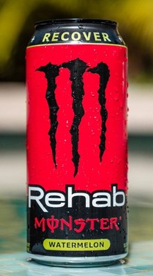 REHAB MONSTER ENERGY WATERMELON RECOVER DRINK.  UNOPENED 473mL)  12pack*