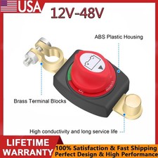 12-48V Battery Power.Cut Master Switch Disconnect Isolator On-Off Marine Car RV