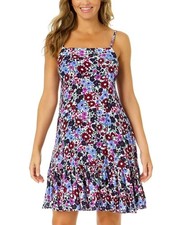 Anne Cole Women's Meadow Bouquet A-Line Swim Cover Up Dress Size XS/S