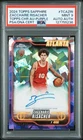 2024 Topps Chrome Sapphire Basketball Purple Zaccharie Risacher #TCA-ZRI PSA 9