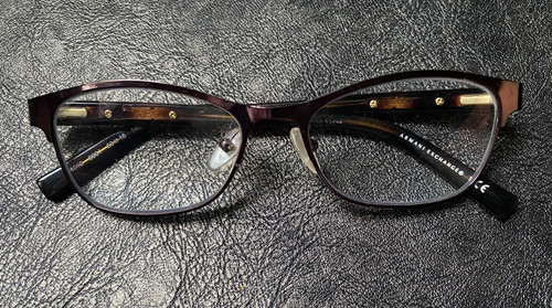 Armani Exchange metallic eyeglass frames, used AX 1010 6001-53-16 140 pink brown
