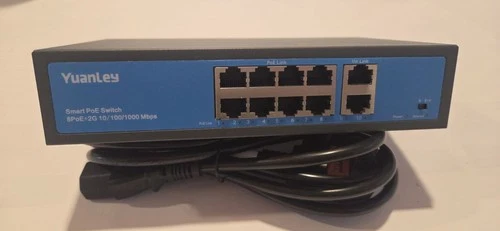 Yuanley Interruttore Smart Poe 8poE + 2G - Modello Ys2082g-p