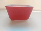 Vintage PYREX # 501~Red small Refrigerator Dish~No Lid