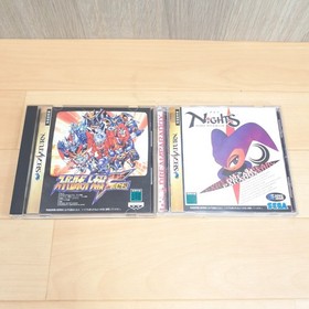 Sega Saturn Console with 2 Virtua Gun 2 Virtua Stick 2 controlelrs 7 Games Japan