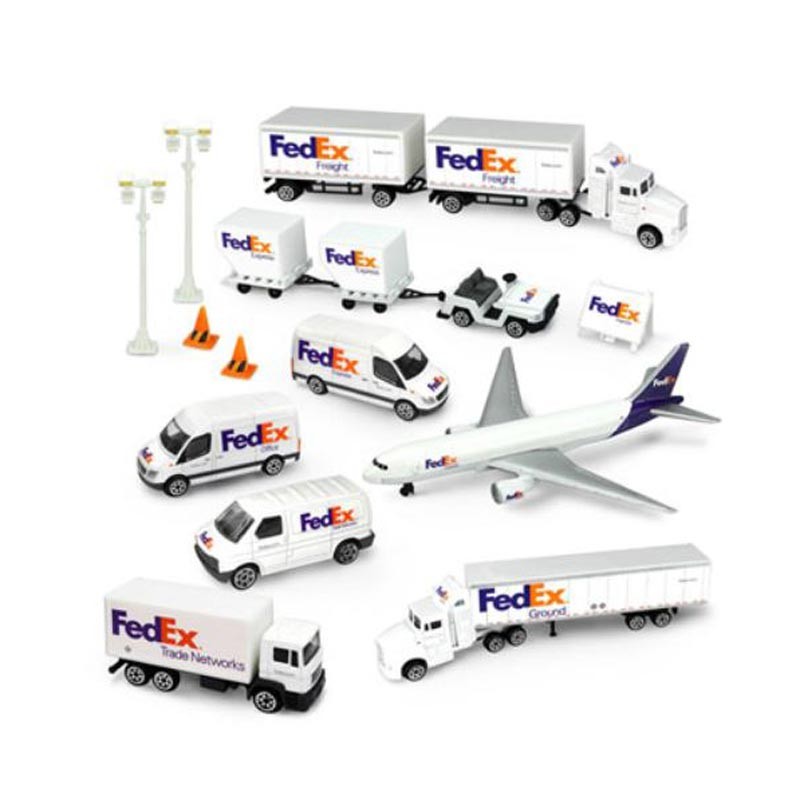 1/87 FedEx Transportation Die-Cast Collector's Airport Set
