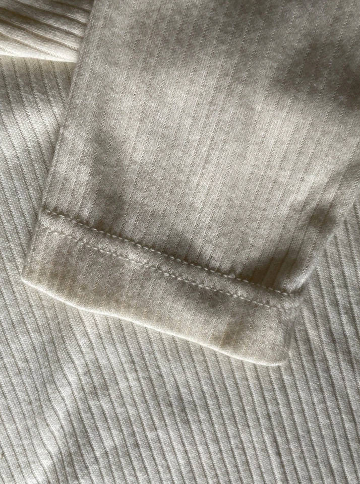 VTG Bobbie Brooks Soft Ivory Long Sleeve XL (16, 18) Ribbed Mock Turtleneck NWOT - Image 3 of 4