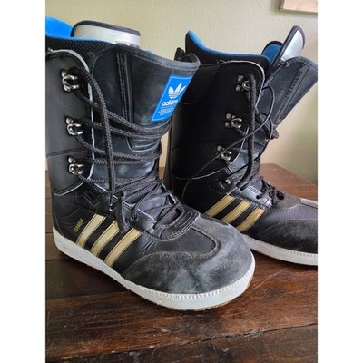 Adidas Samba Snowboard Boots Mens 13 Black Gold BW0990 Continental Sole