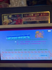 Famicom NES Game HIK 2B-16 2in1 Street Fighter 12 Peoples, Super Contra