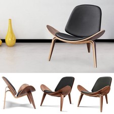 Classic Lounge Chair And Footstool Genuine Leather With Ottoman Walnut Rosewood