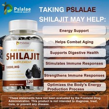 Pure Himalayan Shilajit 10000mg - Fulvic Acid - Stamina, Strength, Performance