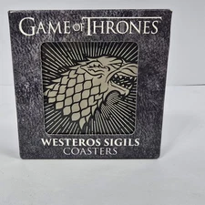 GAME OF THRONES COASTER SET of 4 Official HBO Product 2019