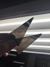 2 Midnight Lace Obsidian Arrow Head Flint Knapping Preform Blank Beautiful