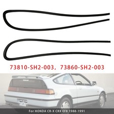 2x Window Glass Molding Links Rechts  F&uuml;r HONDA CR-X CRX EF8 1988-1991