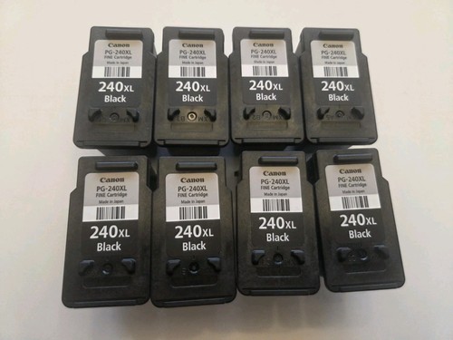 Canon PG-240XL 240XL Set Of 8 Virgin Never Refilled Printer Ink Cartridges 