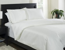 Full/Queen White Duvet Cover with Two Standard Shams