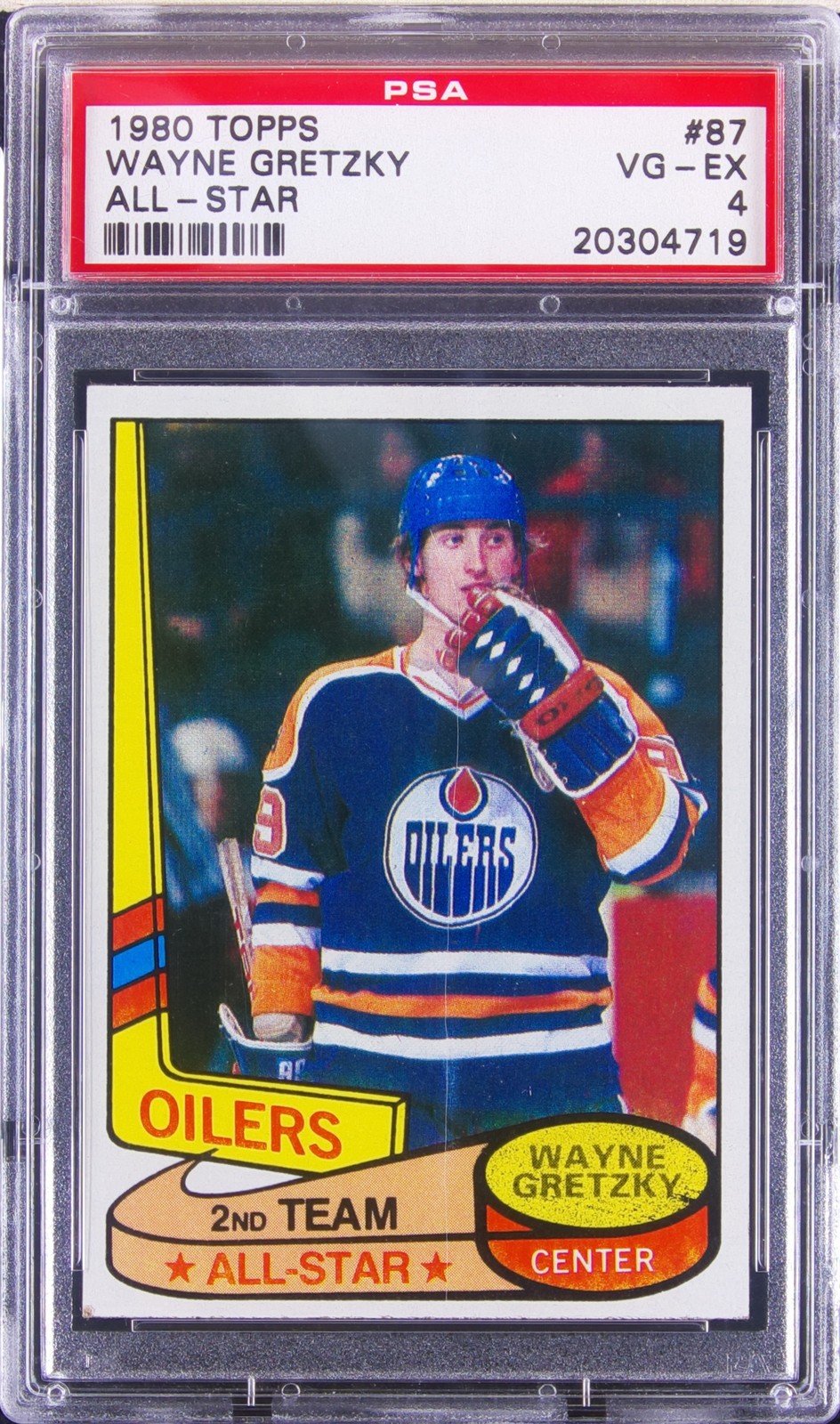 1980 Topps 1980-81 Wayne Gretzky #87 PSA 4 Oilers