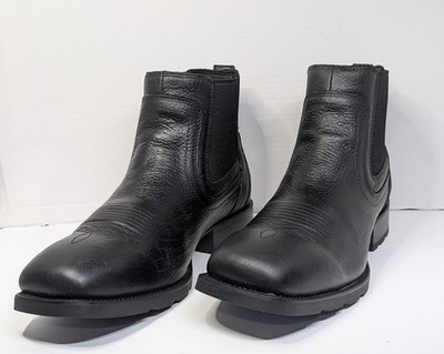 Cody James Chelsea Boots Mens Leather Square Toe Ranch Zero Gravity Size 13 D