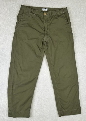 #ad Universal Works Pants Olive Green Garment Dyed Men#x27;s L $75.05