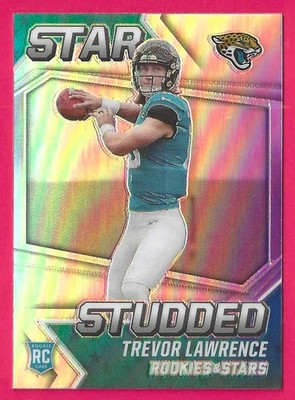 2021 Rookies & Stars Studded Trevor Lawrence Silver Prizm Rookie