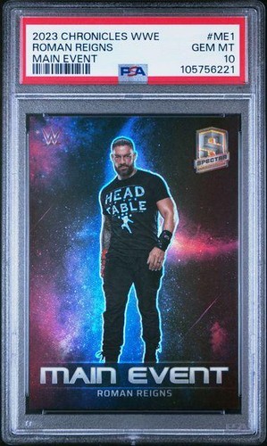 2023 Panini Chronicles WWE Main Event Roman Reigns #1 card