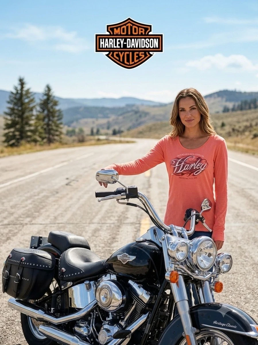 Harley-Davidson Long Sleeve Tops for Women for sale | eBay