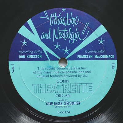Don Kingston, Franklyn MacCormack   Tibias, Vox And Nostalgia Vinyl 7'', 33   RPM