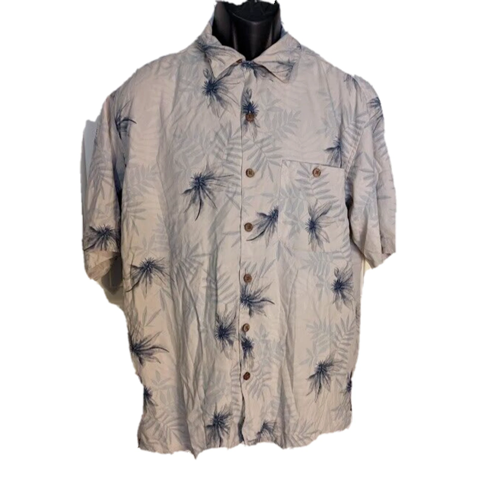 Men's Large Wtf Hawaiian T-Shirt Button Casual Button Down 100 Silk%
Opens in a new window or tab