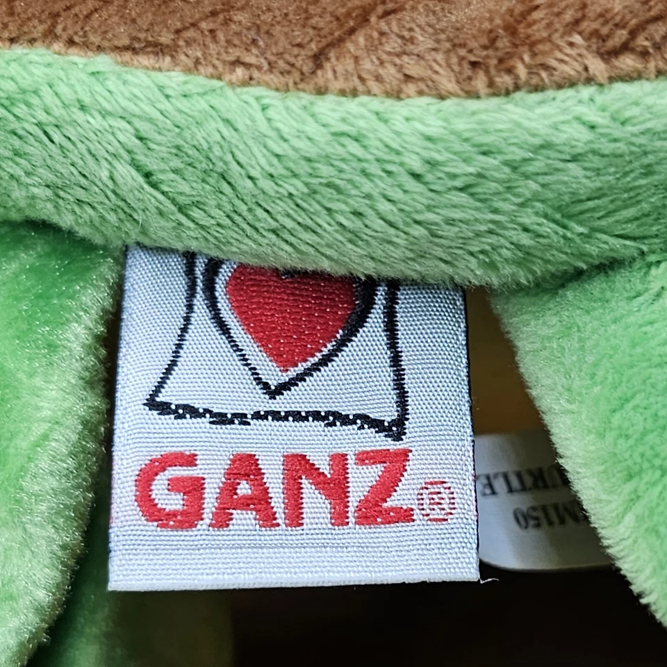 Webkinz Chocolate Dino Turtle Plush Beanie Stuffed Animals Ganz - Image 4 of 4