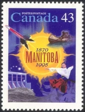 Canada 1995 Manitoba/Dam/Hydro-Electric/Energy/Canoe/Rocket/Dancer 1v (n45597)
