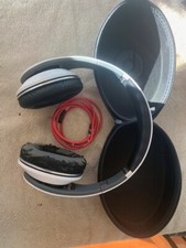 Rare Monster BEATS BY DRE Studio Wired Headphones 190003-00 White w/ case