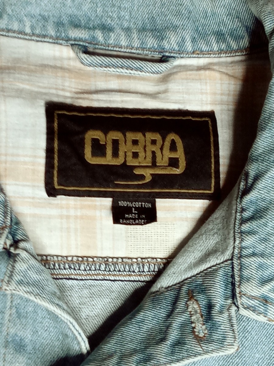 Veste En Jean Reason Cobra - Style Moto - Taille Standard - Neuf Sans Étiquette