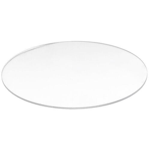 Transparent 3mm thick Mirror Acrylic round Disc Diameter K9H47285 - Picture 1 of 11