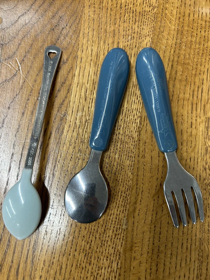 Disney Learning Curve  Baby Spoon And Fork Cars Munchkin Rubber coated - Image 3 of 3